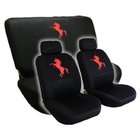 UNIQUE AUTOMOTIVE ACCESSORIES 6pc Black Low Back Seat Covers and Bench 