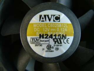 Gateway AVC Fan 60x60x25mm 12V DC 0.12A C6025B12L  
