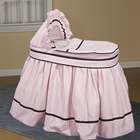 Baby Doll Pink Friendship Bassinet Liner/Skirt and Hood   17x31