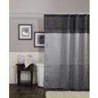 Lush Decor Geometrica Shower Curtain, Black/Silver
