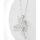EE Sterling Silver Tinkerbell Pixie Fairy Pendant Necklace