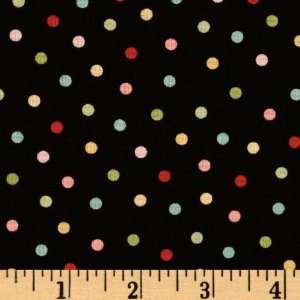  44 Wide Ooh La La Dots Black Fabric By The Yard Arts 