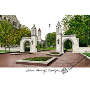 Campus Images IN993 Indiana University Bloomington Lithograph at 