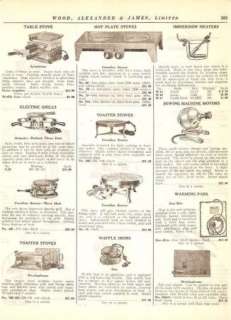 1925 Canadian Beauty Toaster Stove, Grill, Hotpoint AD  