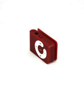 Clip  Player support up to 8GB Micro SD card red  