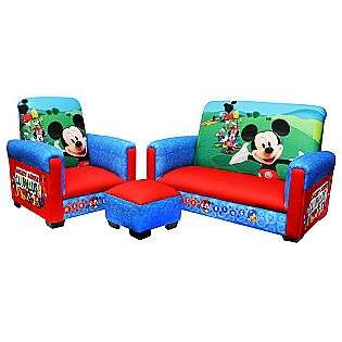   Childrens Disney   Mickey MouseToddler Sofa, Chair and Ottoman Set