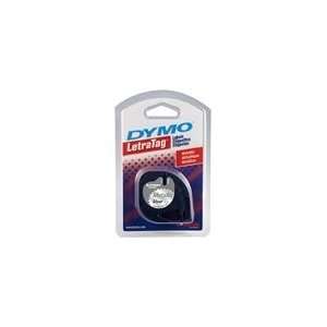  Dymo Corp Dymo Metallic LetraTag Silver with Black Type Label 