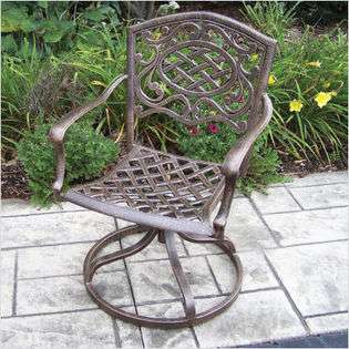 Cast Aluminum Swivel Rocker Chair  