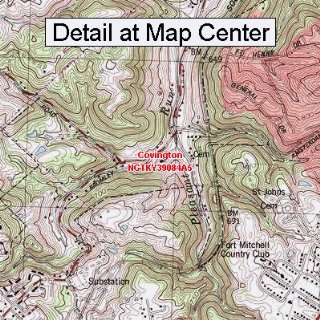 USGS Topographic Quadrangle Map   Covington, Kentucky (Folded 
