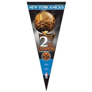  NBA New York Knicks 40 x 17 2X NBA Champions Premium 