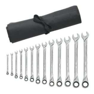   XL Ratcheting Combination Wrench Set, SAE   Wrench Roll 