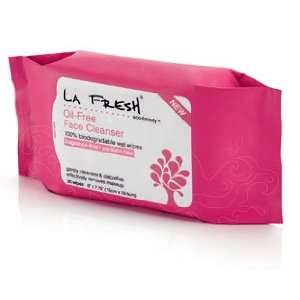  LA FRESH Oil Free Face Cleanser, Fragrance Free, 30 wipes 