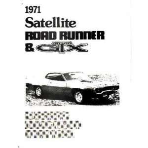  1971 PLYMOUTH ROAD RUNNER SATELLITE Wiring Diagrams 