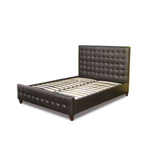 Diamond Sofa Furniture Zen Mocha E King Bonded Leather Bed By Diamond 