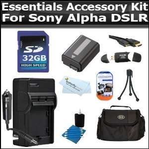  32GB Accessory Kit For Sony A55, A33 DSLR SLT A55, SLT A33 