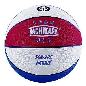 Tachikara SGB 3RC Mini Rubber Basketball (Red, White & Blue)  