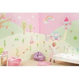 FunToSee Princess Room Makeover Decal Kit, Castle 