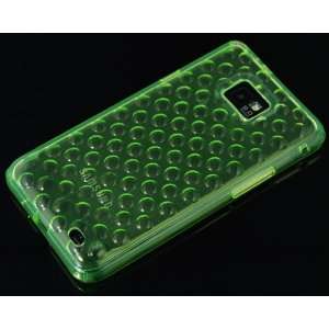  Clear Green TPU Cover Case Skin For Samsung Galaxy S2 