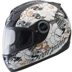   EXO 700 Fiore Gold Motorcycle Helmet   Size  Medium Automotive