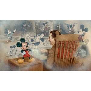   Mickey Mouse Walt Disney Disney Fine Art by Mike Kupka