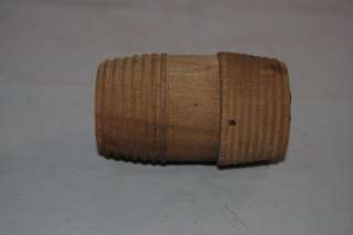 Vintage 1920s carved Oak wooden mini barrel  
