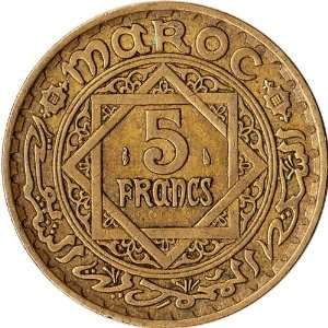   (AH1365) Morocco (French) 5 Francs Large Coin Y#43 