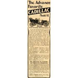 1907 Ad Cadillac Motor Car Co. Model G Car Automobile   Original Print 