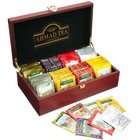 Ahmad Tea Keeper Wooden Box with 80 Count Assorted Tea Bags