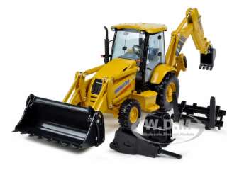 KOMATSU WB146 BACKHOE LOADER WITH ATTACHEMENTS 1/50 BY FIRST GEAR 50 
