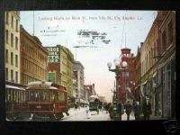 1909 Los Angeles~Main Street~Old Trolley~ARCADE DEPOT  