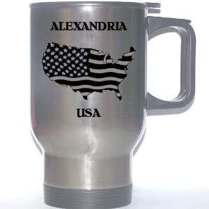  US Flag   Alexandria, Virginia (VA) Stainless Steel Mug 