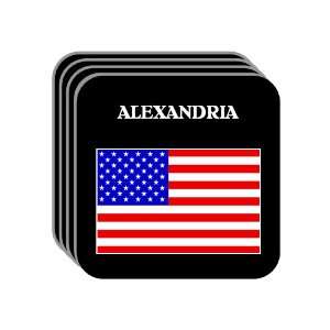 US Flag   Alexandria, Virginia (VA) Set of 4 Mini Mousepad 