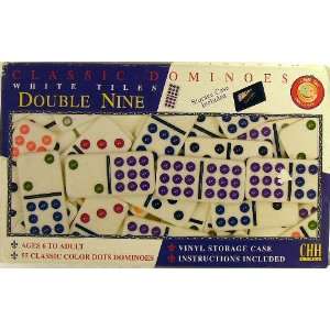  Classic Dominoes Double Nine  (55) White Tiles Everything 
