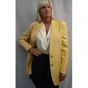   LABEL COLLECTION Womens Silk Linen Blazer Jacket M $1195 Sale  