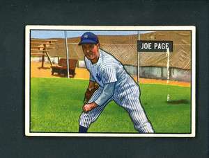 1951 Bowman # 217 Joe Page New York Yankees  
