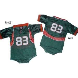  Miami Hurricanes Replica Green Jersey #83 Infant Baby 12 Months New 