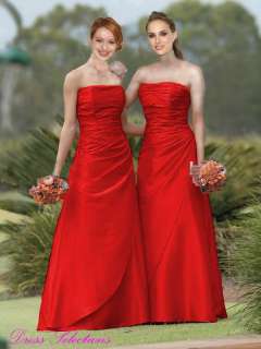Cute Strapless Bridesmaid Wedding Party Dress UK 8 16  