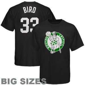   Larry Bird Black Throwback Player Big Sizes T shirt