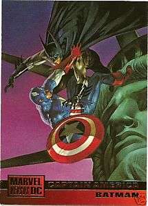 CAPTAIN AMERICA/BATMAN 91 1995 DC Vs Marvel card Dorman  