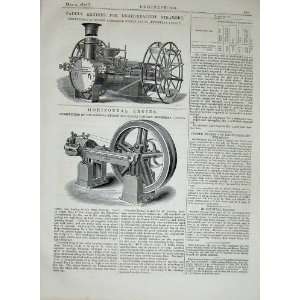   1877 Engineering Paddle Engines Steamers Engine Wilson