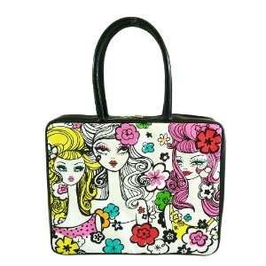   Carrying Case Retro Groovy Fashion Girl and Leopard Design Laptop Bag
