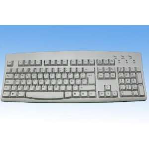  Korean and English Wired USB Ivory Keyboard With USB to 
