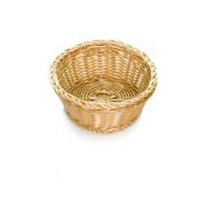 Tablecraft Ridal Hand Woven Natural Round Basket   7 Dia. X 3 1/4 
