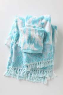 Anthropologie   Azure Ikat Towels  