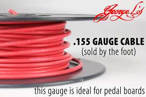 George Ls .155 Red cable guitar pedal board cable  