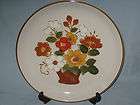 Vintage Floral Medley Lg Deep Platter Plate Japan Stone