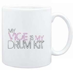    Mug White  my vice is my Drum Kit  Instruments