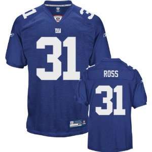 Aaron Ross Jersey Reebok Authentic Blue #31 New York Giants Jersey 