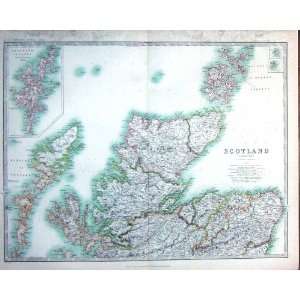   1914 Geography Maps Scotland Orkney Shetland Isle Skye