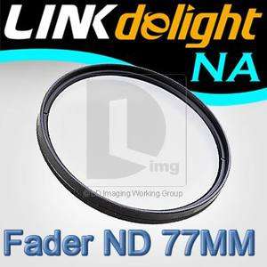 Slim 77mm Fader Neutral Density ND Filter ND2 to ND400  